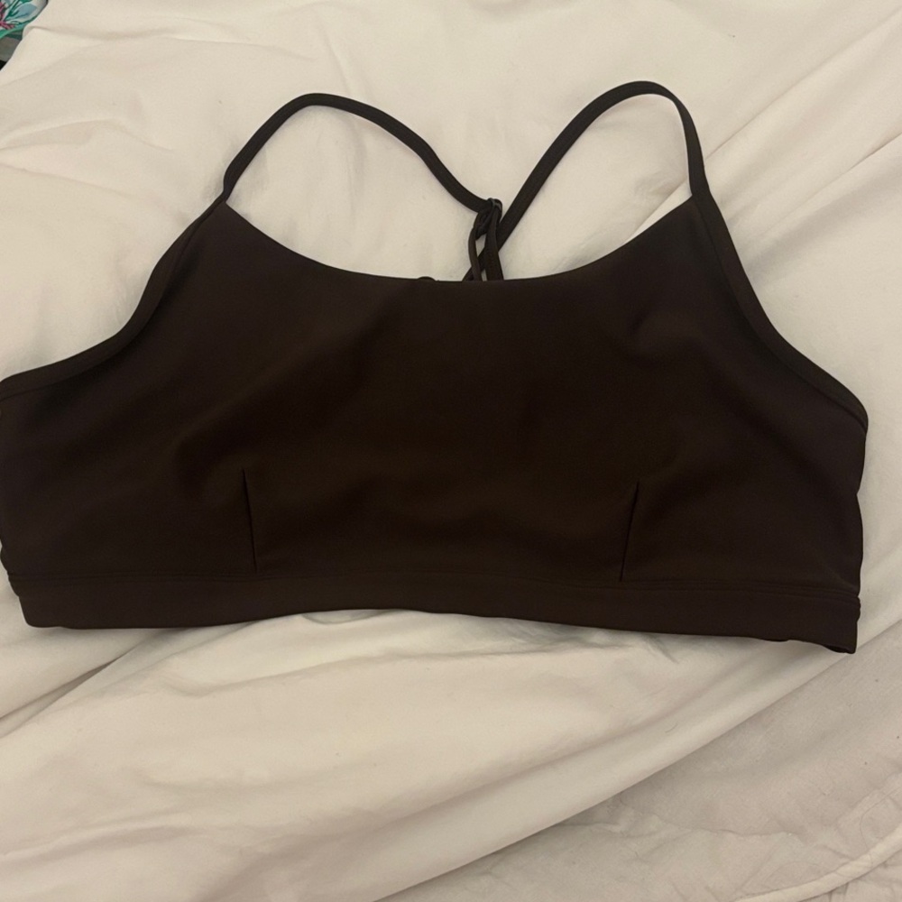 ALO Yoga Dark Brown Sports Bra